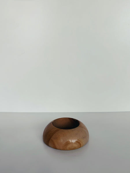 Polished Stone Candle Holder