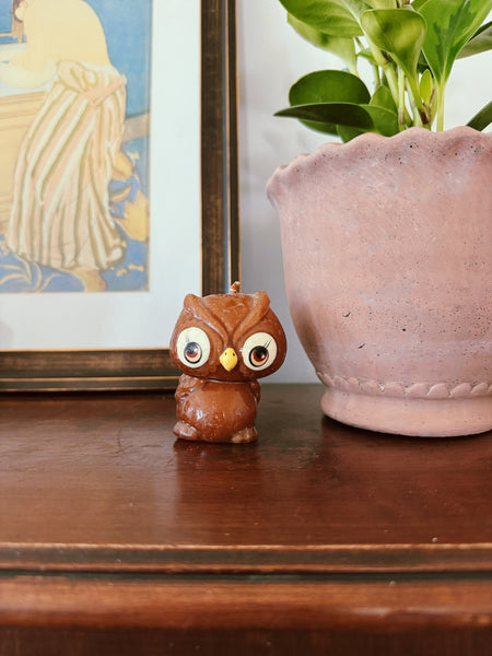 Brown Owl Candle