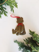 Load image into Gallery viewer, Brass Teddy Bear Ornament
