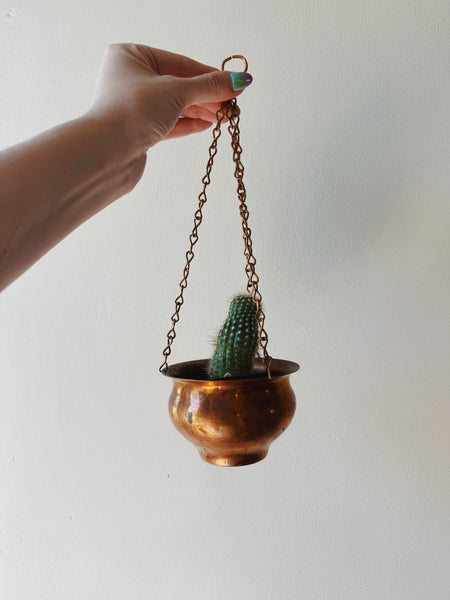 Hanging Copper Planter