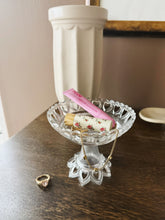 Load image into Gallery viewer, Glass Heart Cut Out Pedestal Dish
