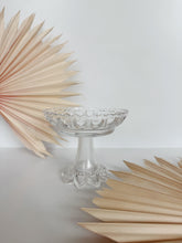 Load image into Gallery viewer, Glass Heart Cut Out Pedestal Dish
