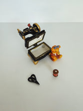 Load image into Gallery viewer, Sewing Machine and Teddy Bear Trinket Box
