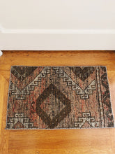 Load image into Gallery viewer, Small Brown Turkish Rug
