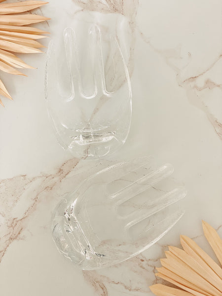 Lucite Serving Tongs