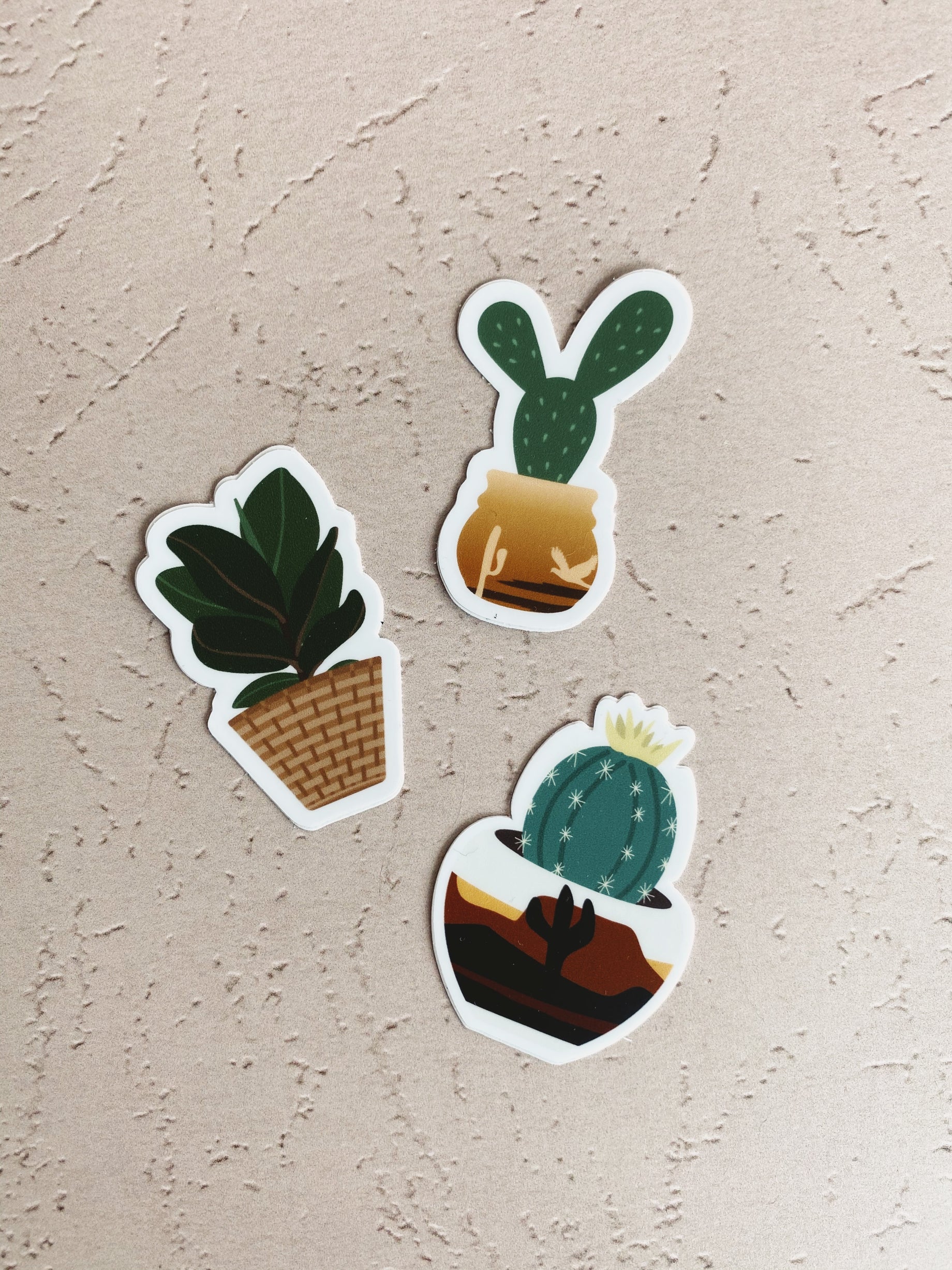 Set of 3 Plant Stickers