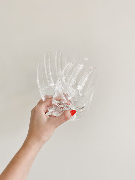 Lucite Serving Tongs