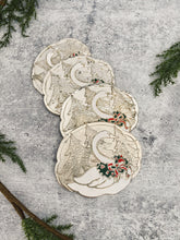 Load image into Gallery viewer, Holiday Swan Coasters
