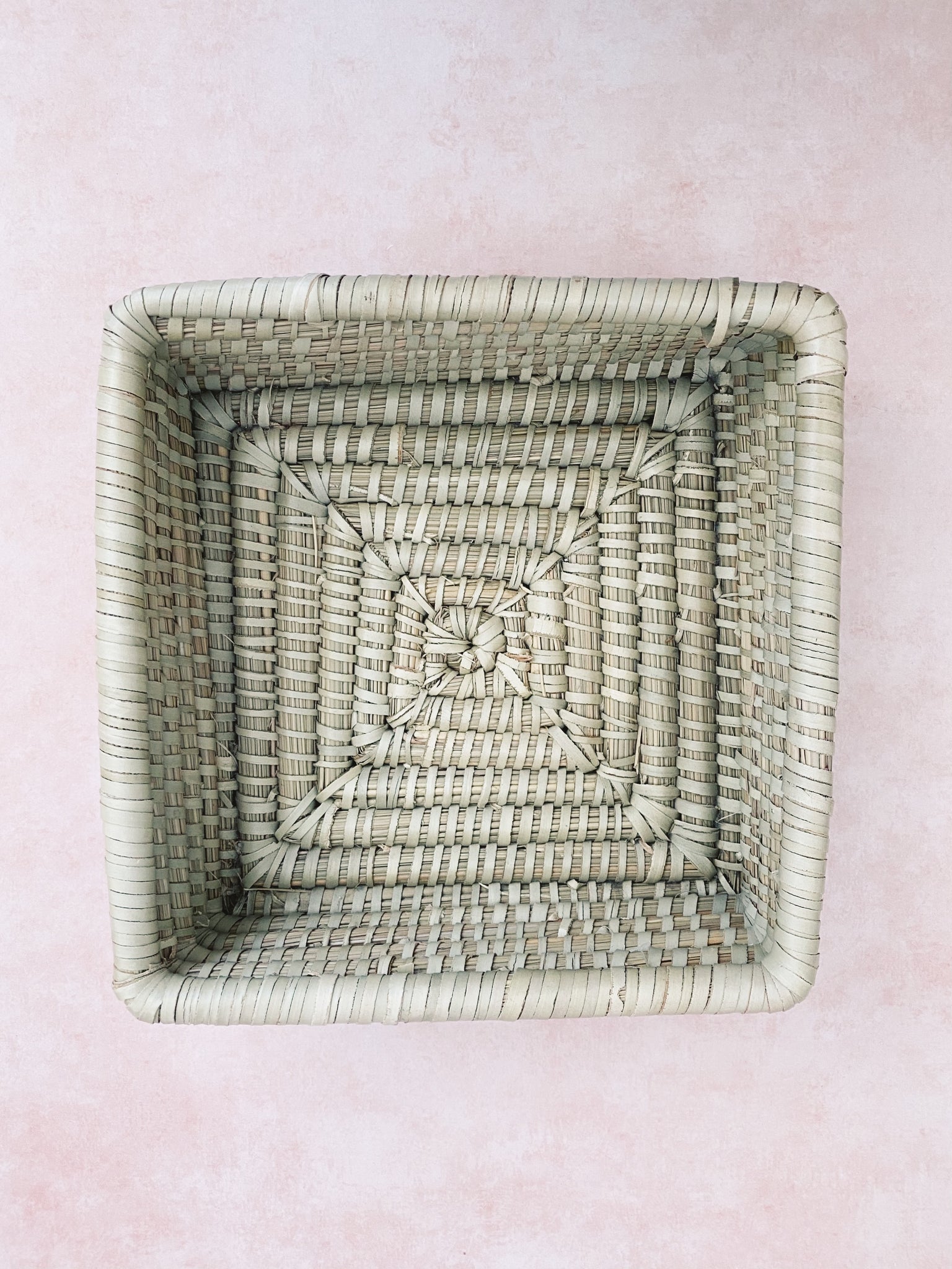 Square Seagrass Basket home stretch interiors