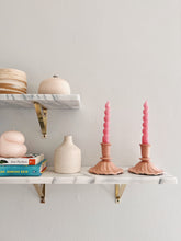 Load image into Gallery viewer, MCM Pink Candlestick Holders
