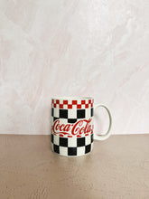 Load image into Gallery viewer, Checkered Vintage Coca Cola Mug
