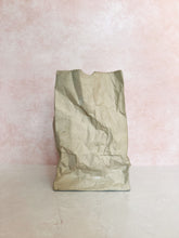 Load image into Gallery viewer, Hawaii&#39;s Ceramic Art Studio Brown Paper Bag Vase
