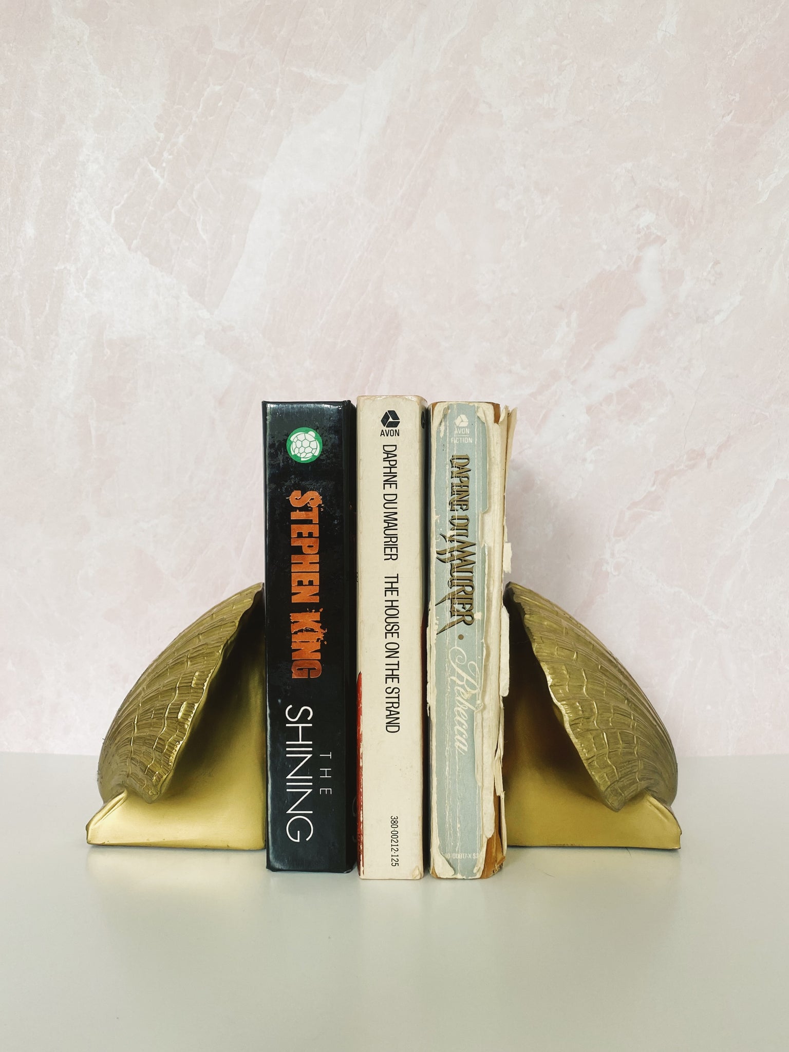 Brass Shell Bookends – home stretch interiors