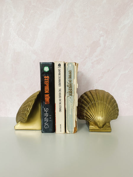 Brass Shell Bookends