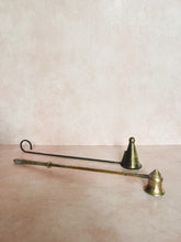 Load image into Gallery viewer, Brass Candle Snuffer with Curved Handle
