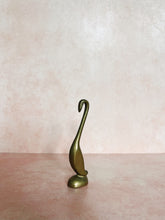 Load image into Gallery viewer, Petite Long-Necked Brass Bird
