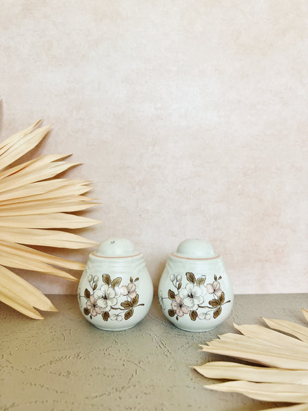 Set of Floral Salt and Pepper Shakers
