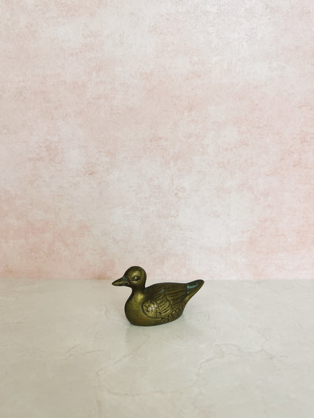 Small Brass Duck