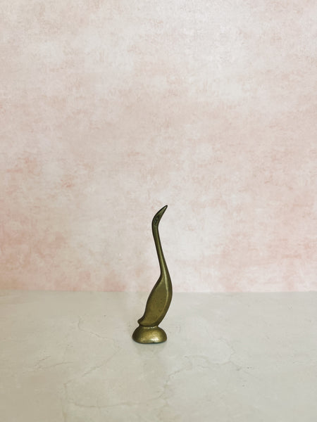Brass Long Neck Bird