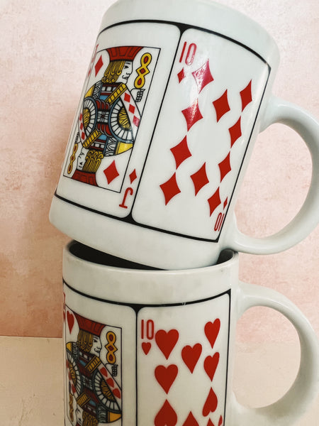 Pair of Playing Card Mugs