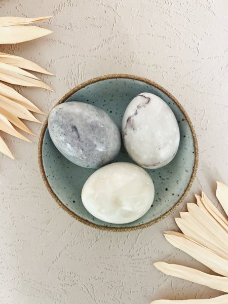 Set of Purple Stone Eggs