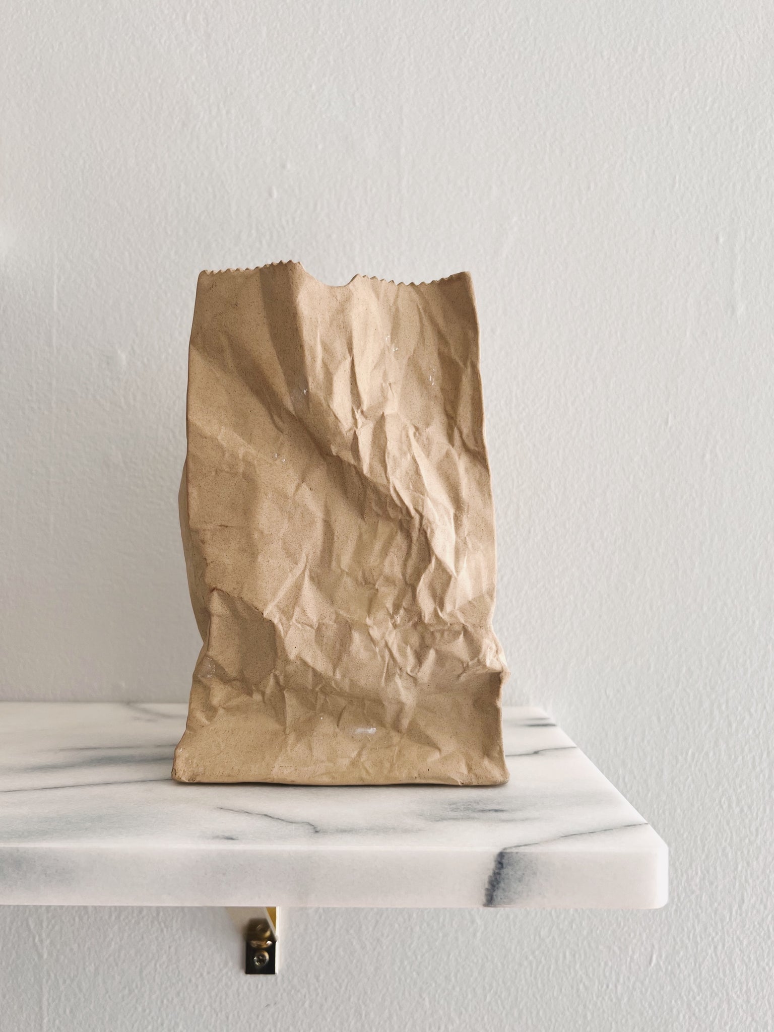 Ceramic Paper Bag Vase – Betsu Studio