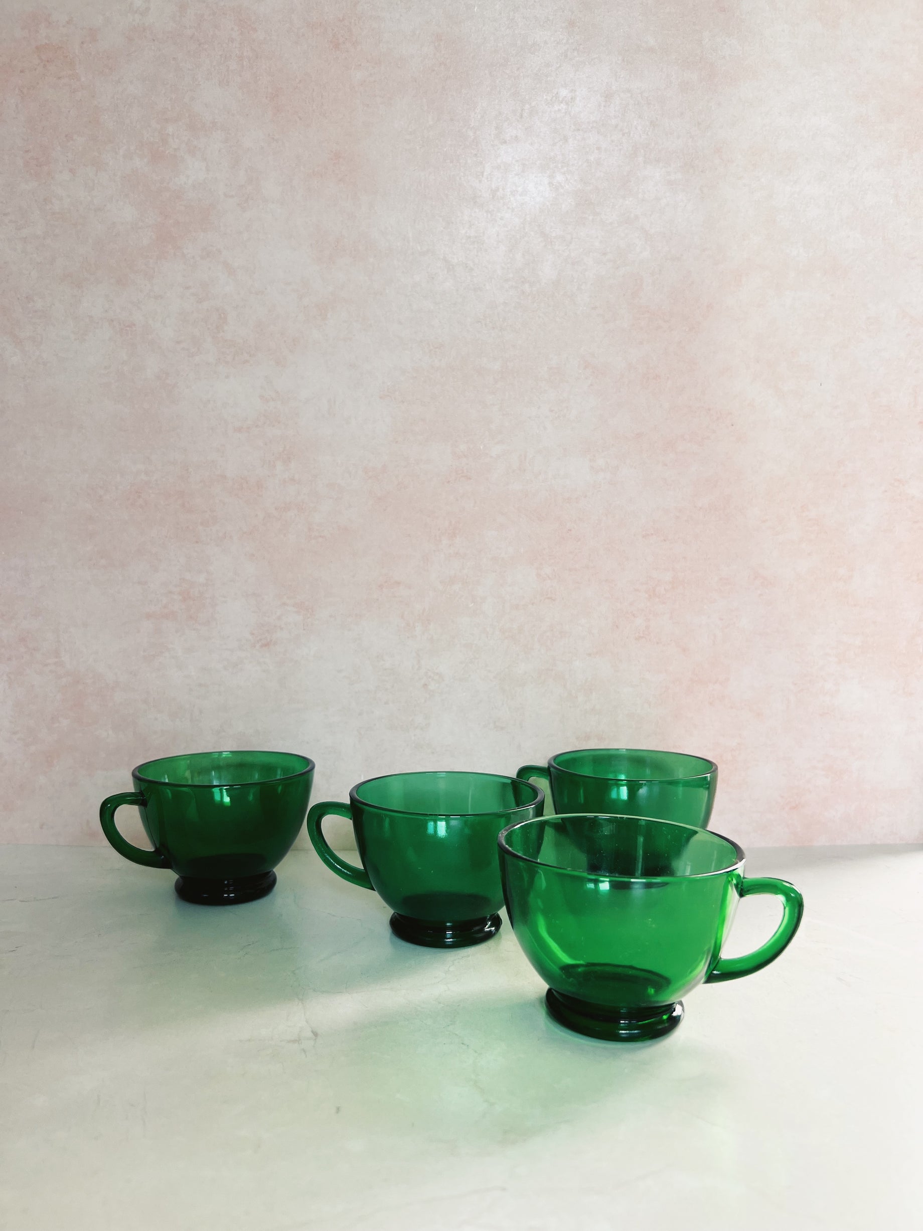 Set of 4 Green Mugs