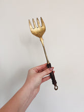 Load image into Gallery viewer, Brass and Wood Serving Utensils
