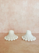Load image into Gallery viewer, Milk Glass Boopie Candlestick Holders
