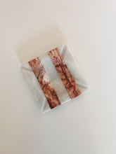 Load image into Gallery viewer, Pink and White Striped Marble Ashtray
