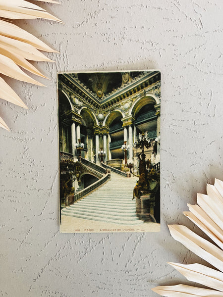 Vintage Paris Opera House Postcard